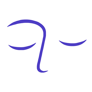 geeichnetes Sinnbild für geschlossene Augen